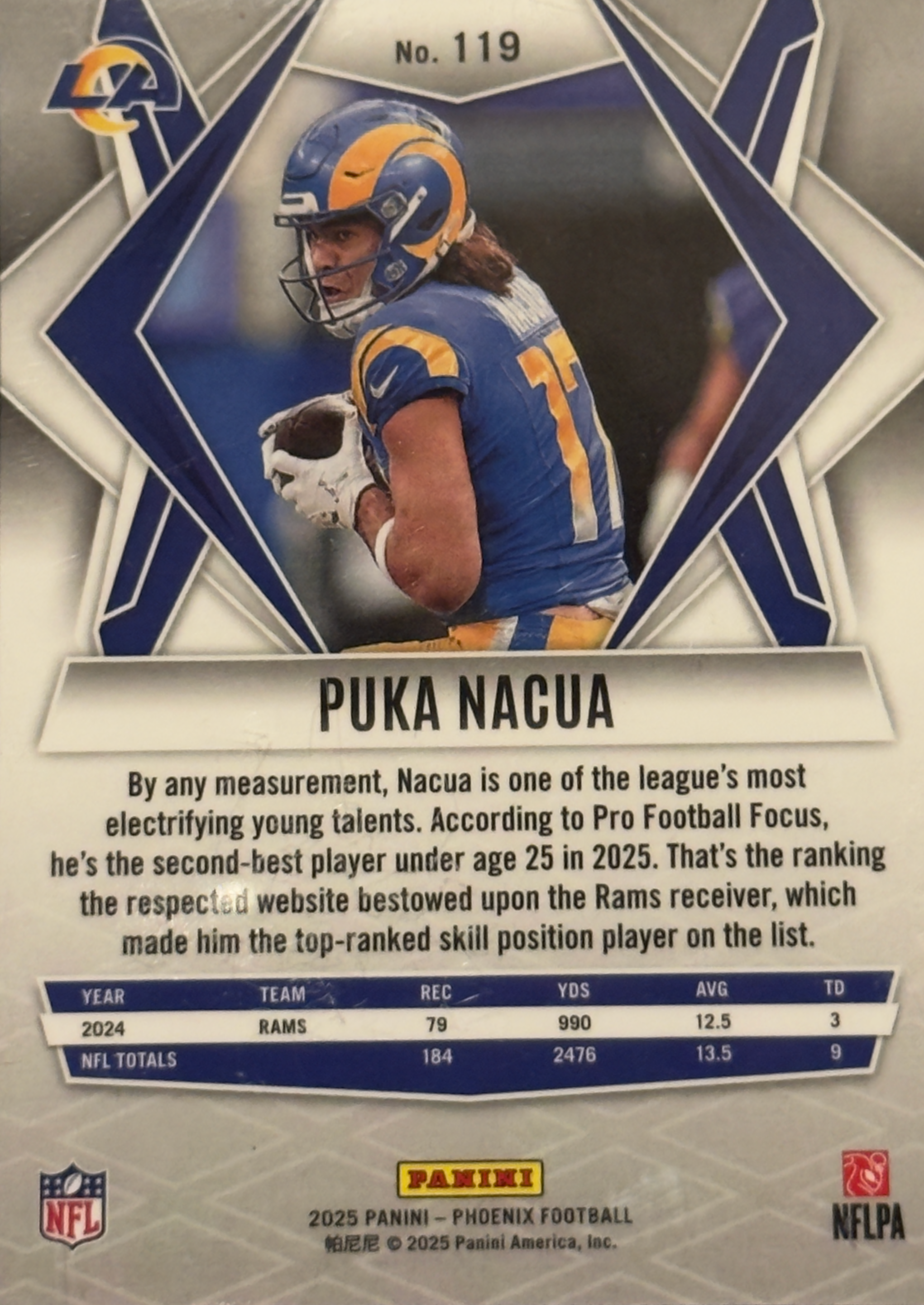 2025 PANINI PHOENIX 119 PUKA NACUA PYRAMIDS